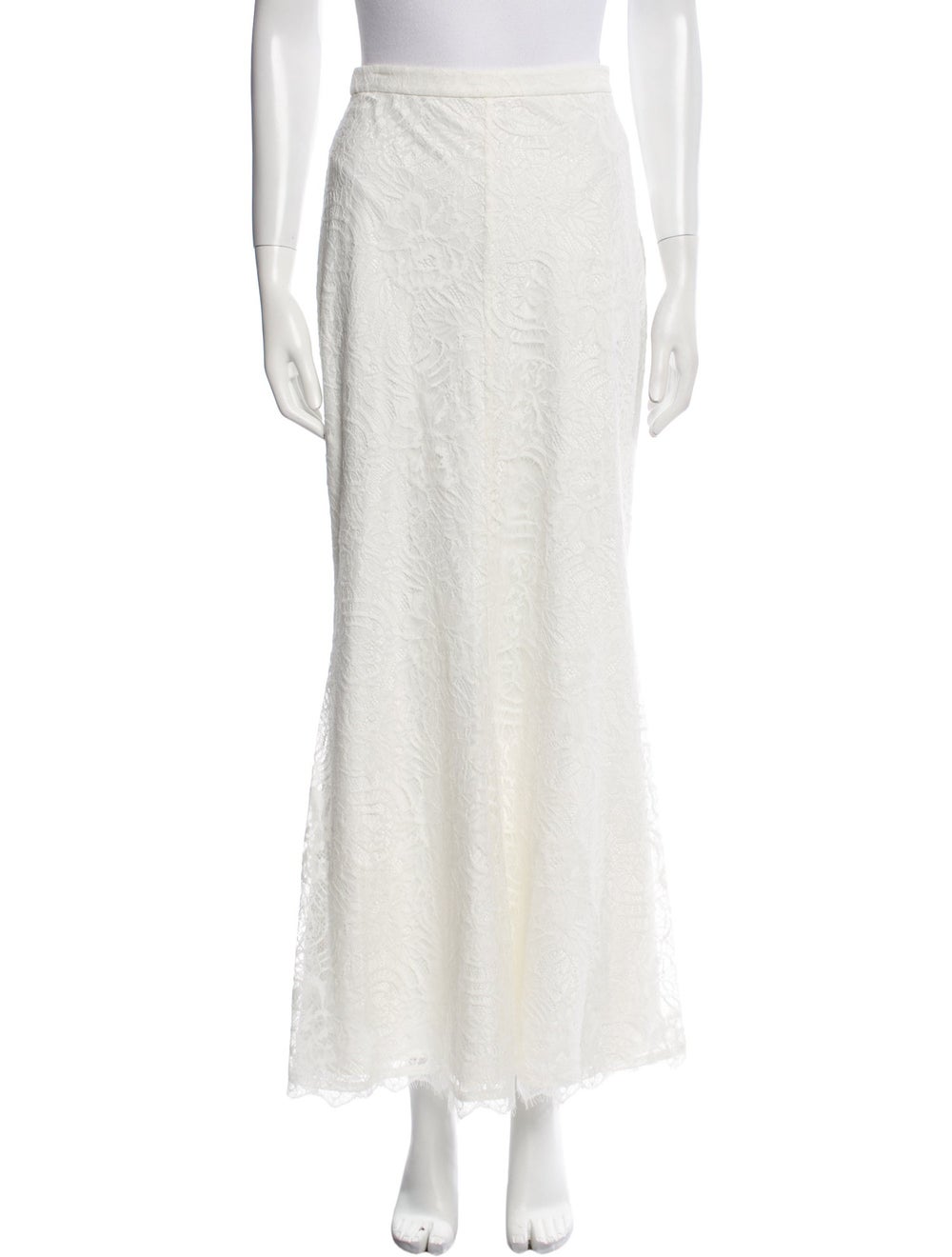 LoveShackFancy Lace Skirt White Lace, Scalloped, … - image 1
