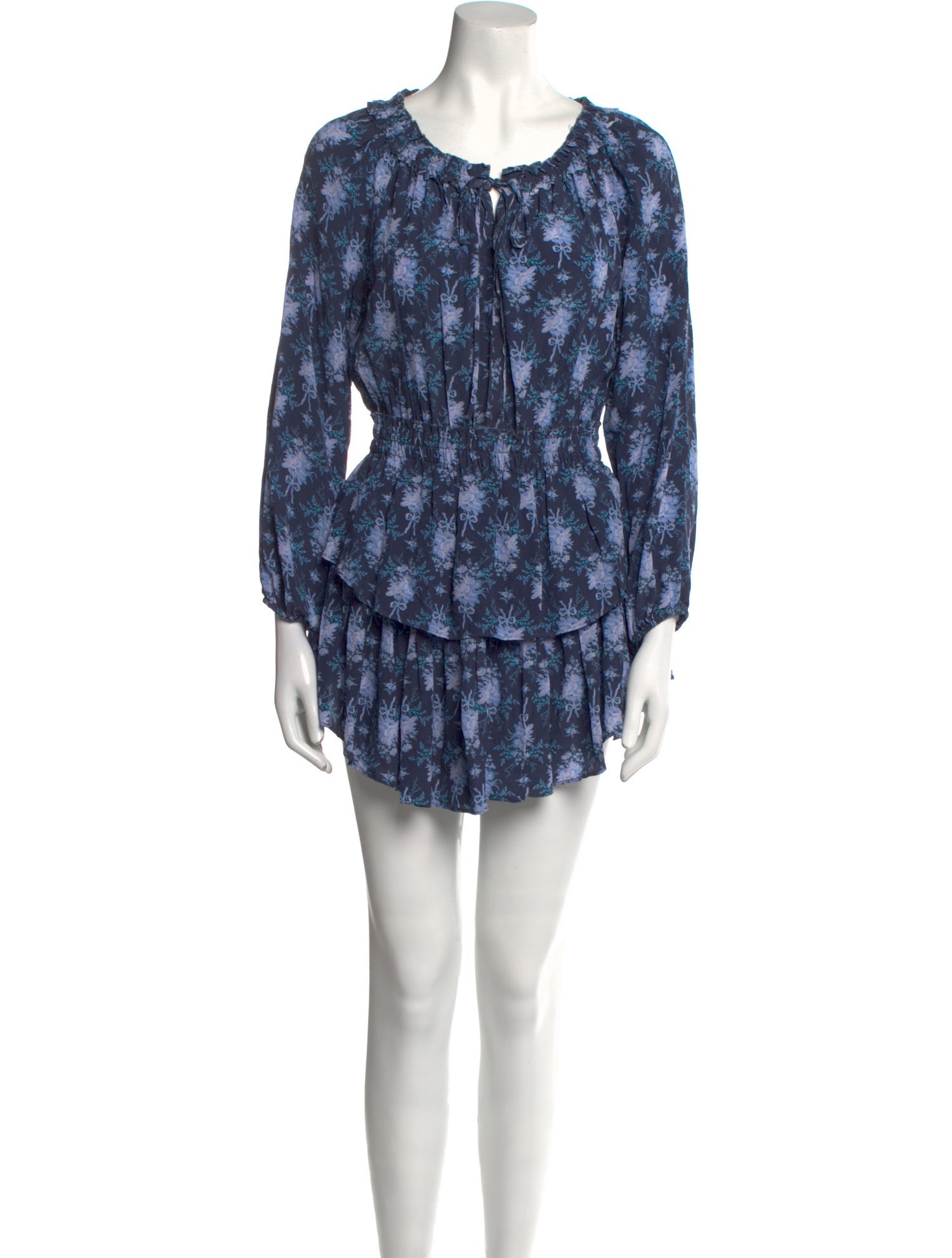 LoveShackFancy Printed Mini Dress