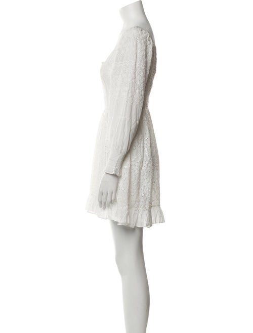 LoveShackFancy Square Neckline Mini Dress