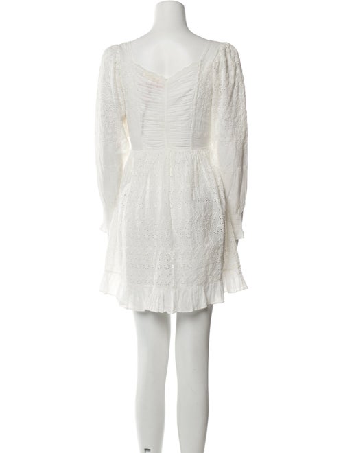 LoveShackFancy Square Neckline Mini Dress