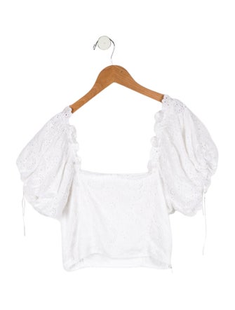 LoveShackFancy Sleeveless Lace Top