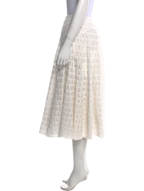 LoveShackFancy Lace Pattern Midi Length Skirt