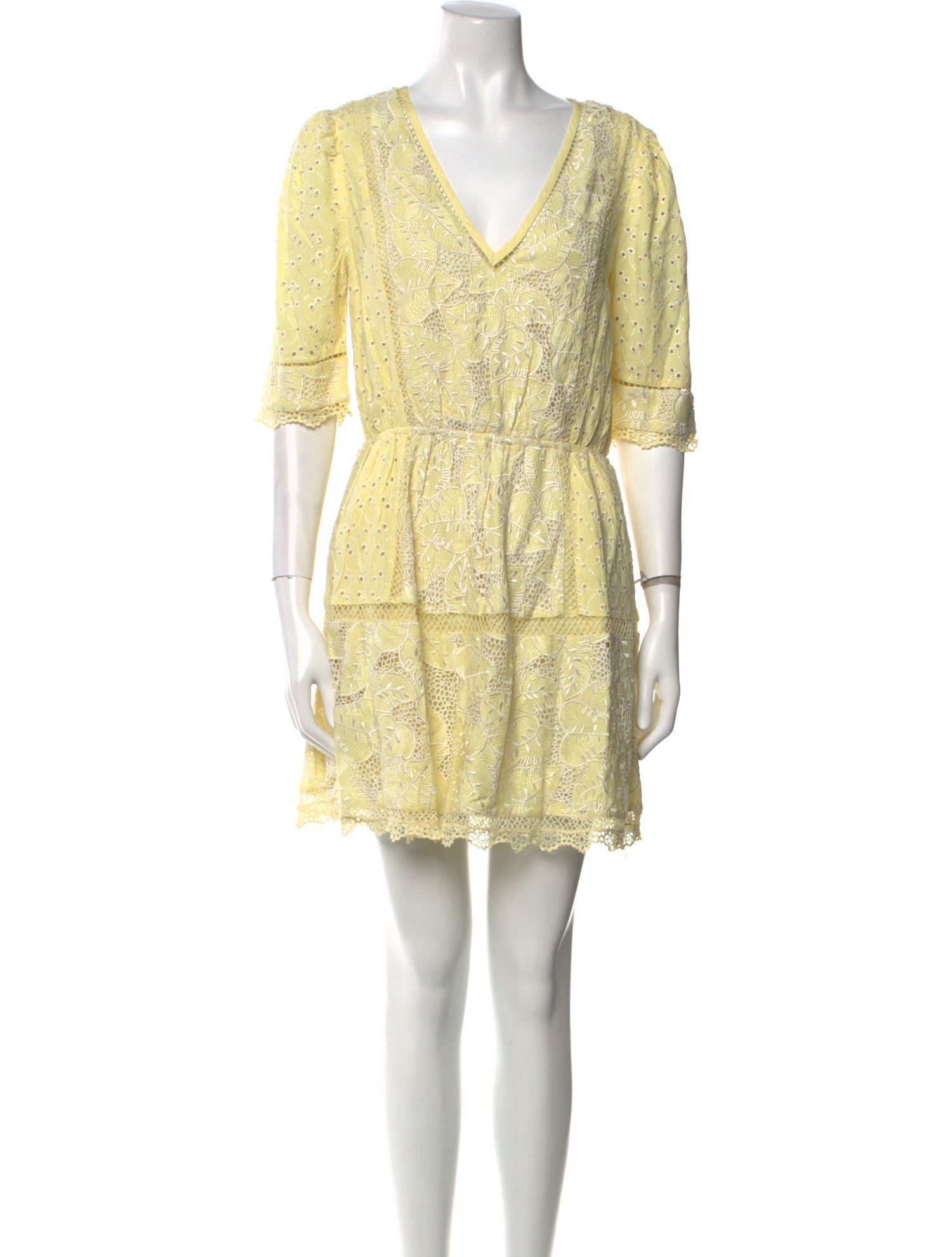 LoveShackFancy Lace Pattern Mini Dress w/ Tags