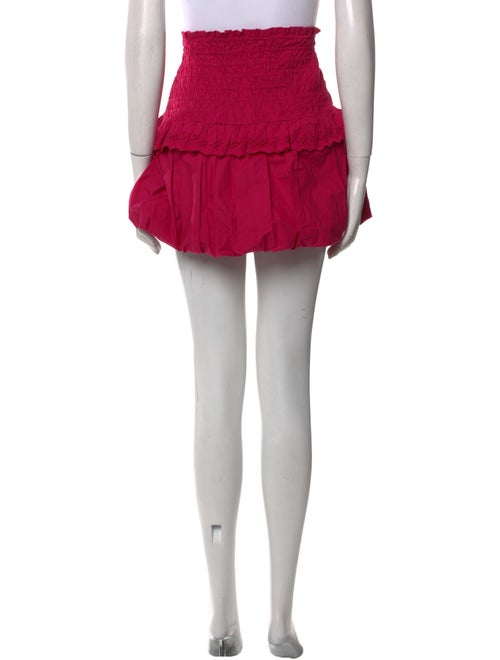 LoveShackFancy Ruffle Embellishment Mini Skirt