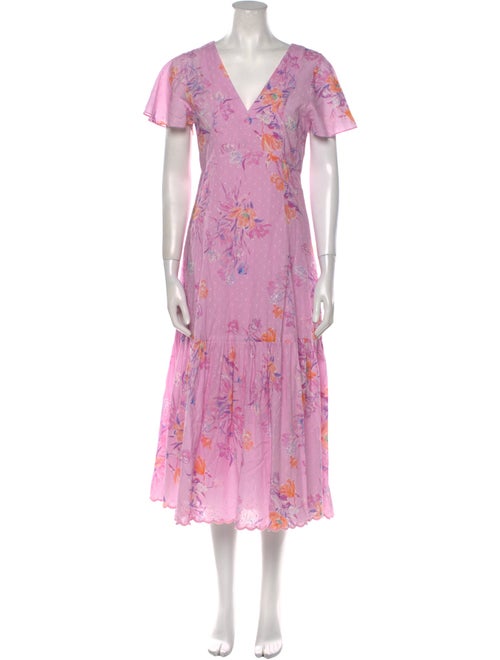 LoveShackFancy Floral Print Long Dress