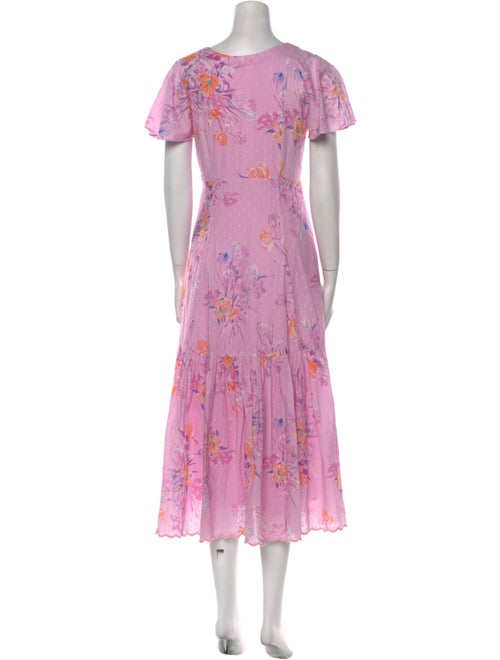 LoveShackFancy Floral Print Long Dress