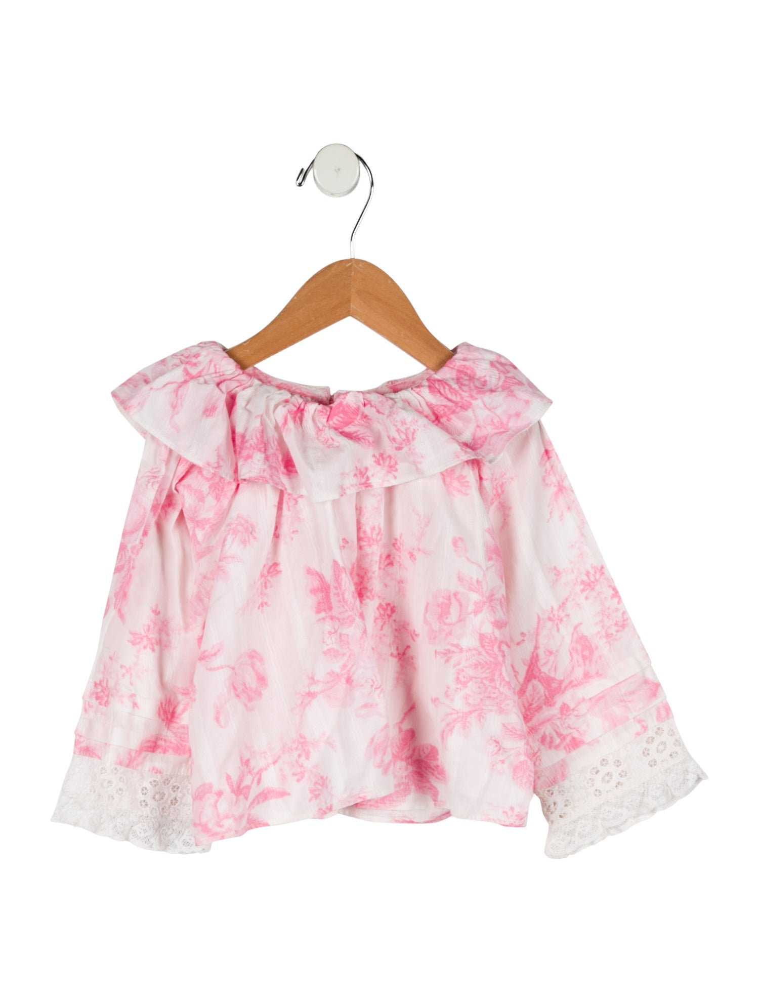 LoveShackFancy Floral Lace Top