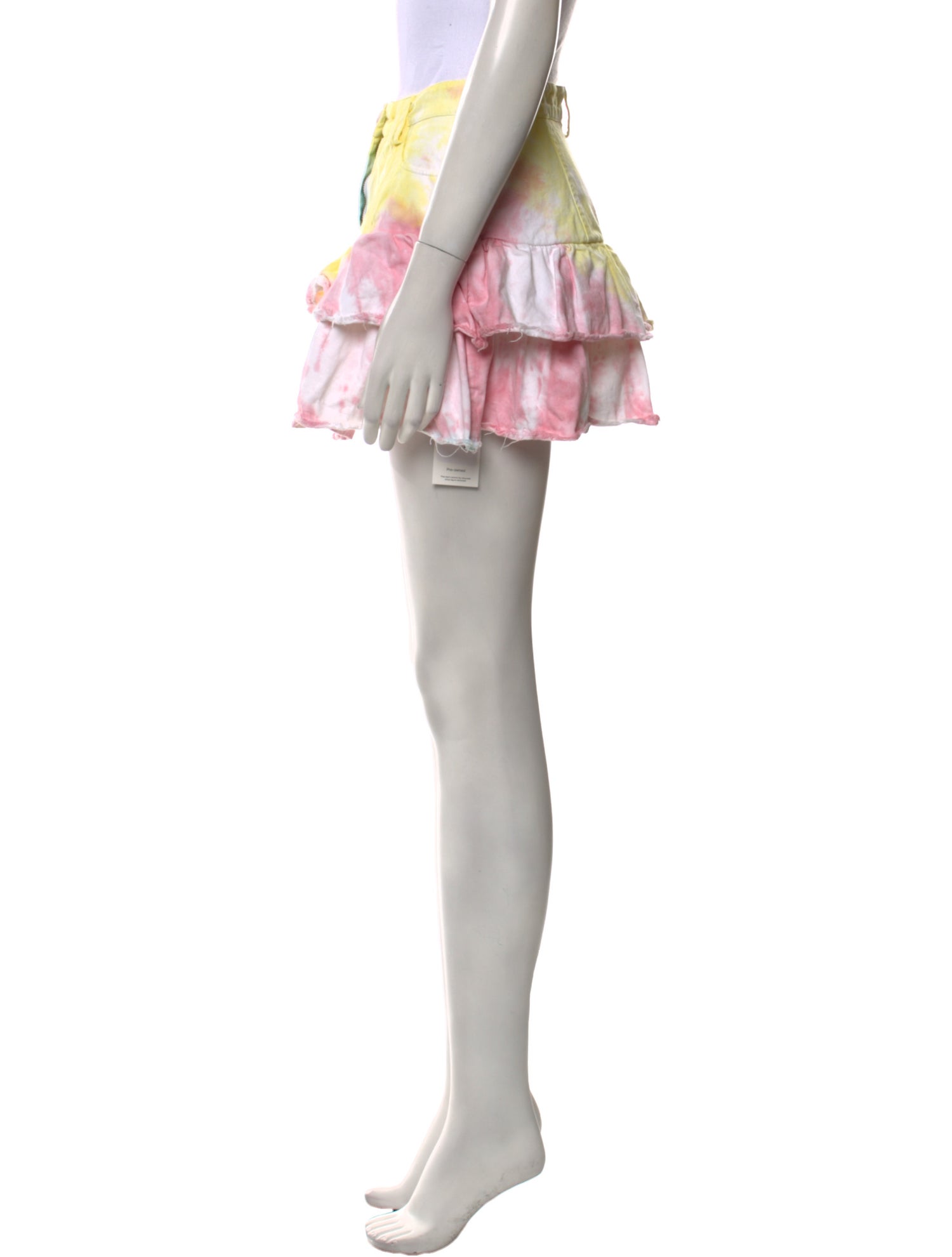 LoveShackFancy Tie-Dye Print Mini Skirt