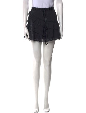 LoveShackFancy Skirts Ruffle Embellishment Mini Skirt M