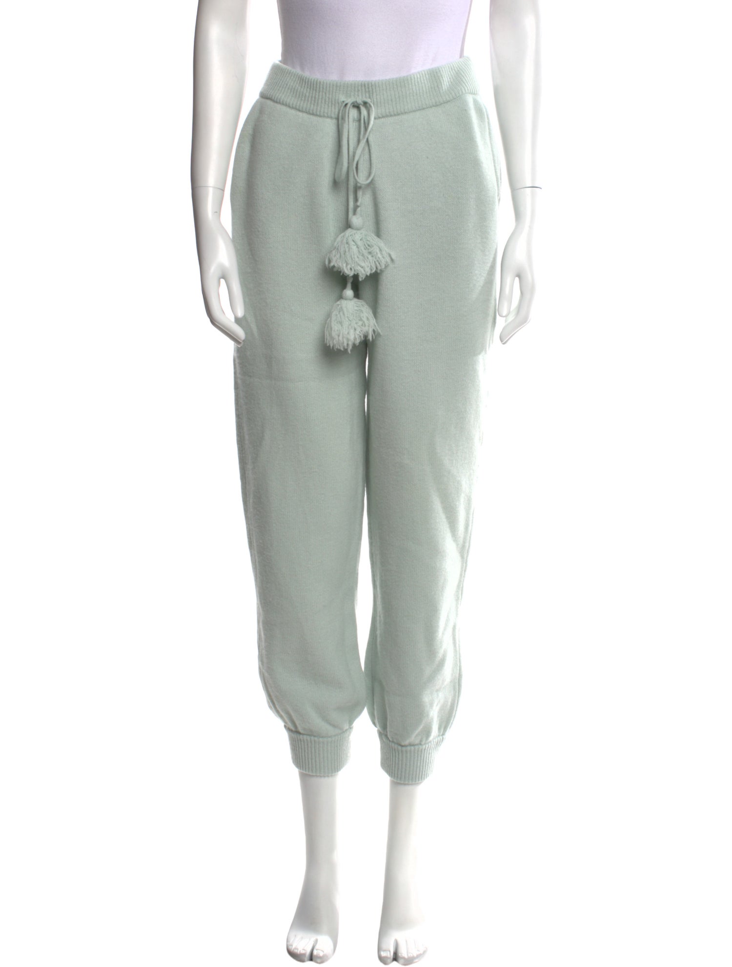 LoveShackFancy Wool Skinny Leg Pants