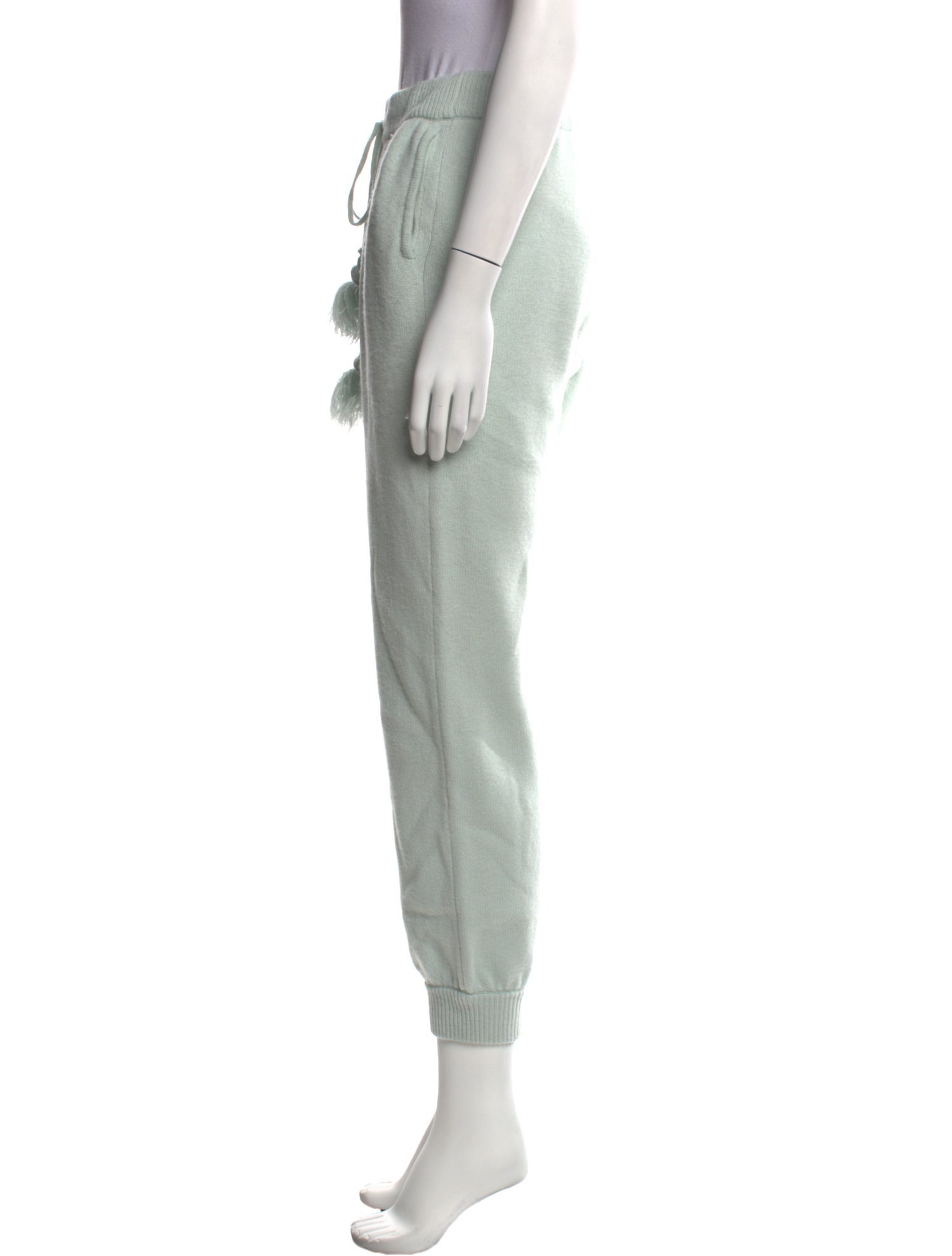 LoveShackFancy Wool Skinny Leg Pants