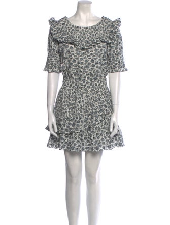 LoveShackFancy Printed Mini Dress