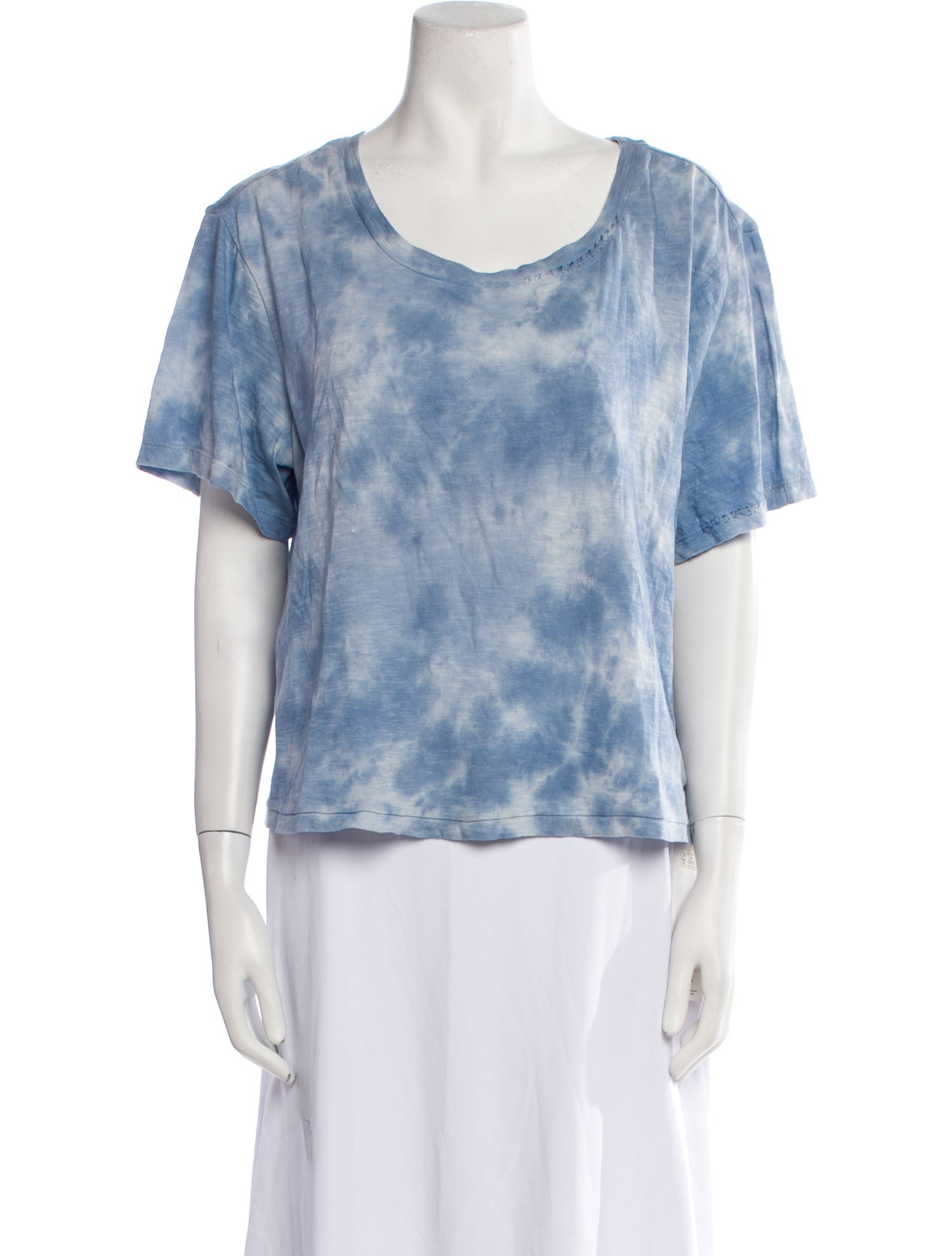 LoveShackFancy Tie-Dye Print Scoop Neck T-Shirt