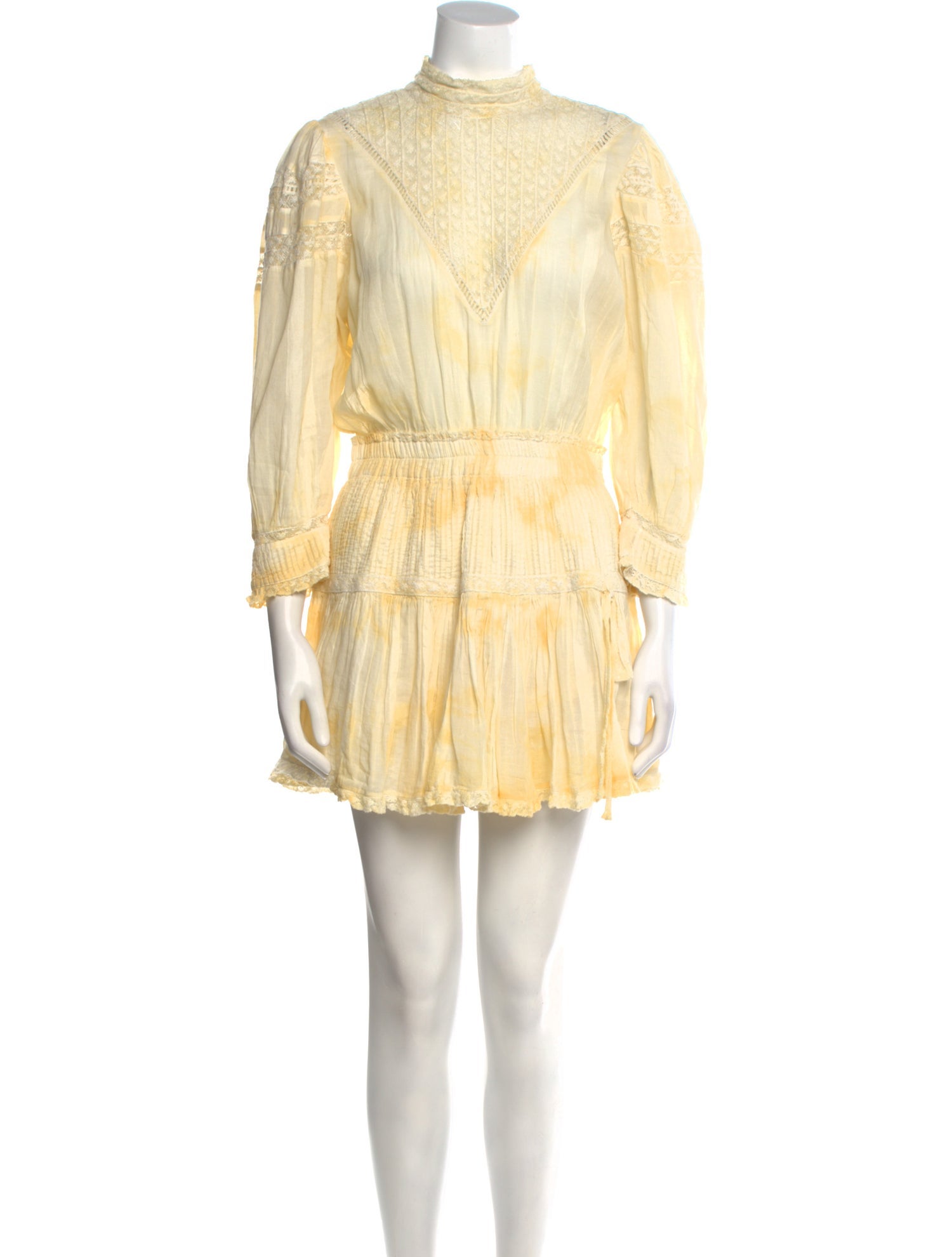 LoveShackFancy Tie-Dye Print Mini Dress