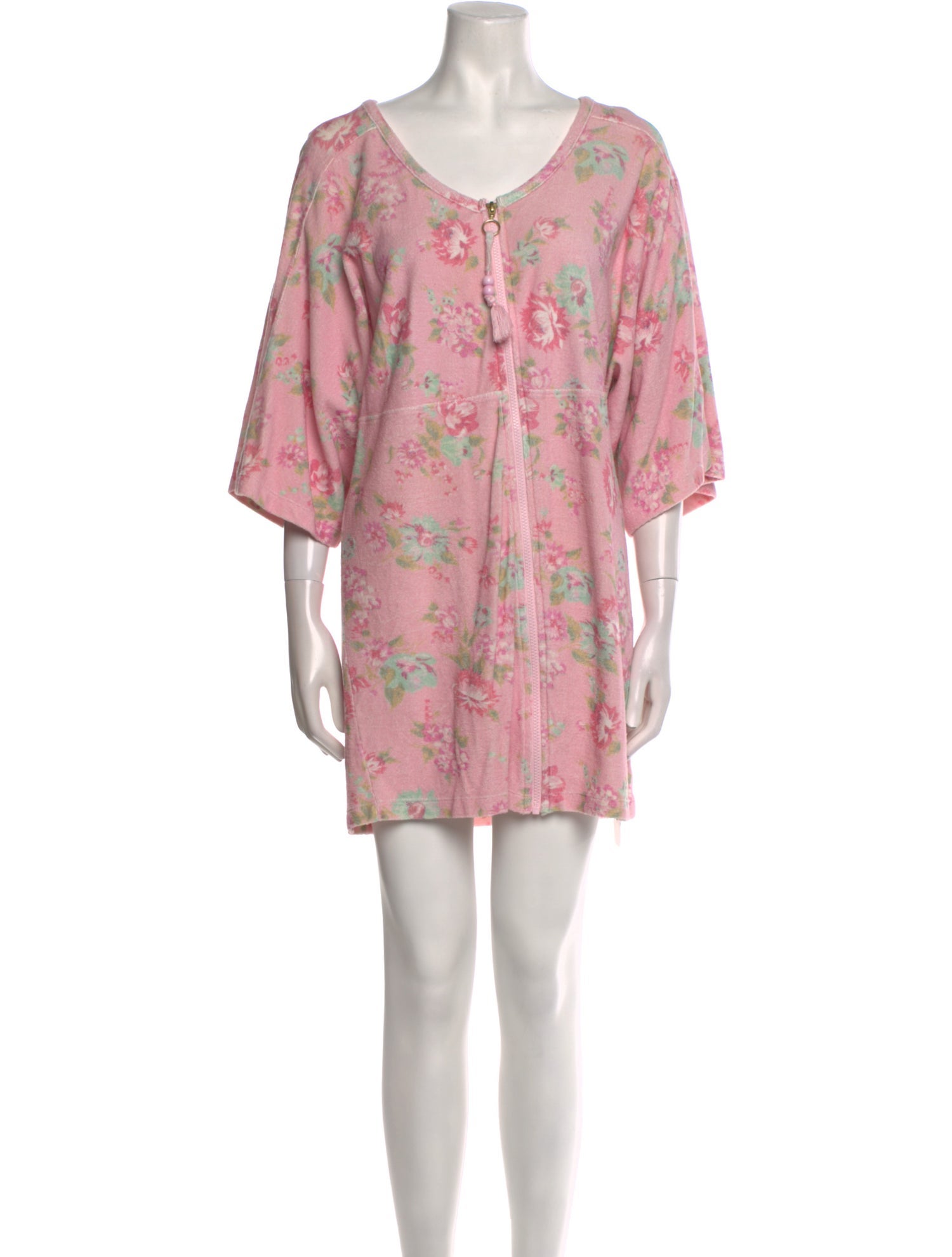 LoveShackFancy Floral Print Mini Dress