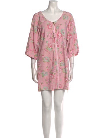 LoveShackFancy Dresses Floral Print Mini Dress L