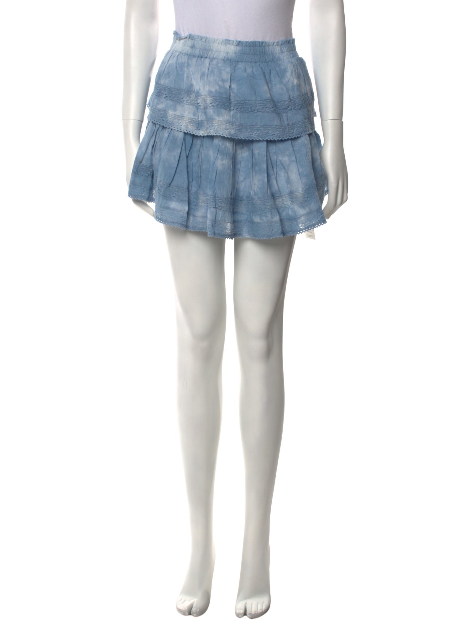 LoveShackFancy Tie-Dye Print Mini Skirt w/ Tags w/Tags