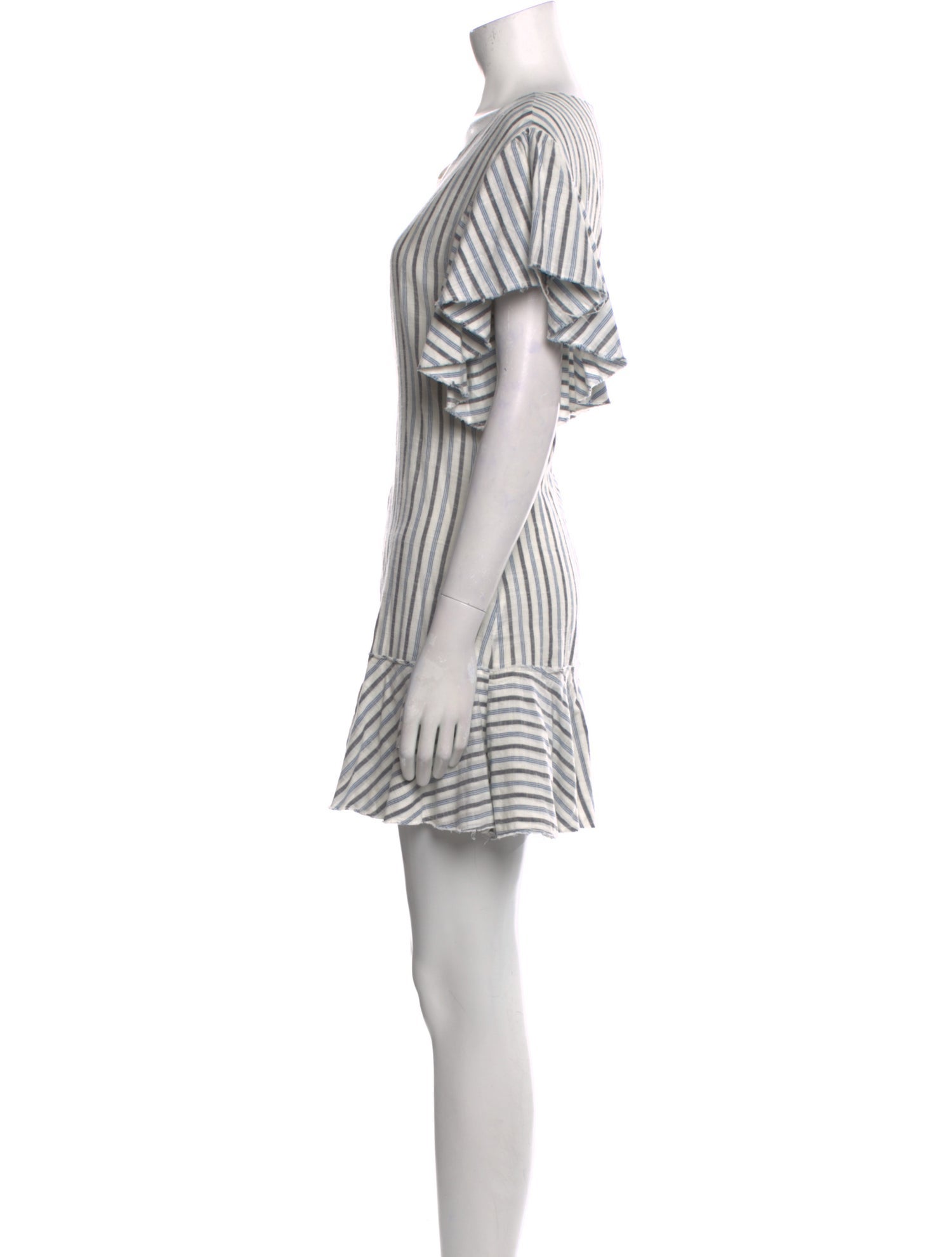 LoveShackFancy Striped Mini Dress