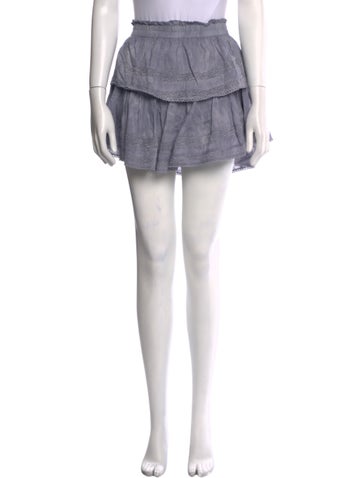 LoveShackFancy Skirts Ruffle Embellishment Mini Skirt M