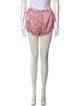 LoveShackFancy Floral Print Mini Shorts