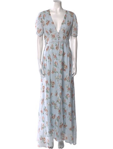 LoveShackFancy Dresses Floral Print Long Dress M