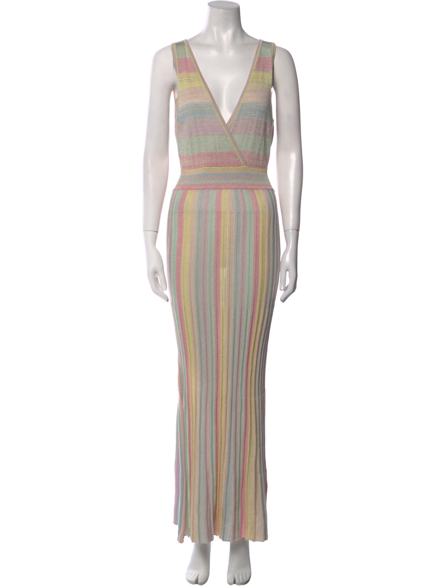 LoveShackFancy Striped Long Dress