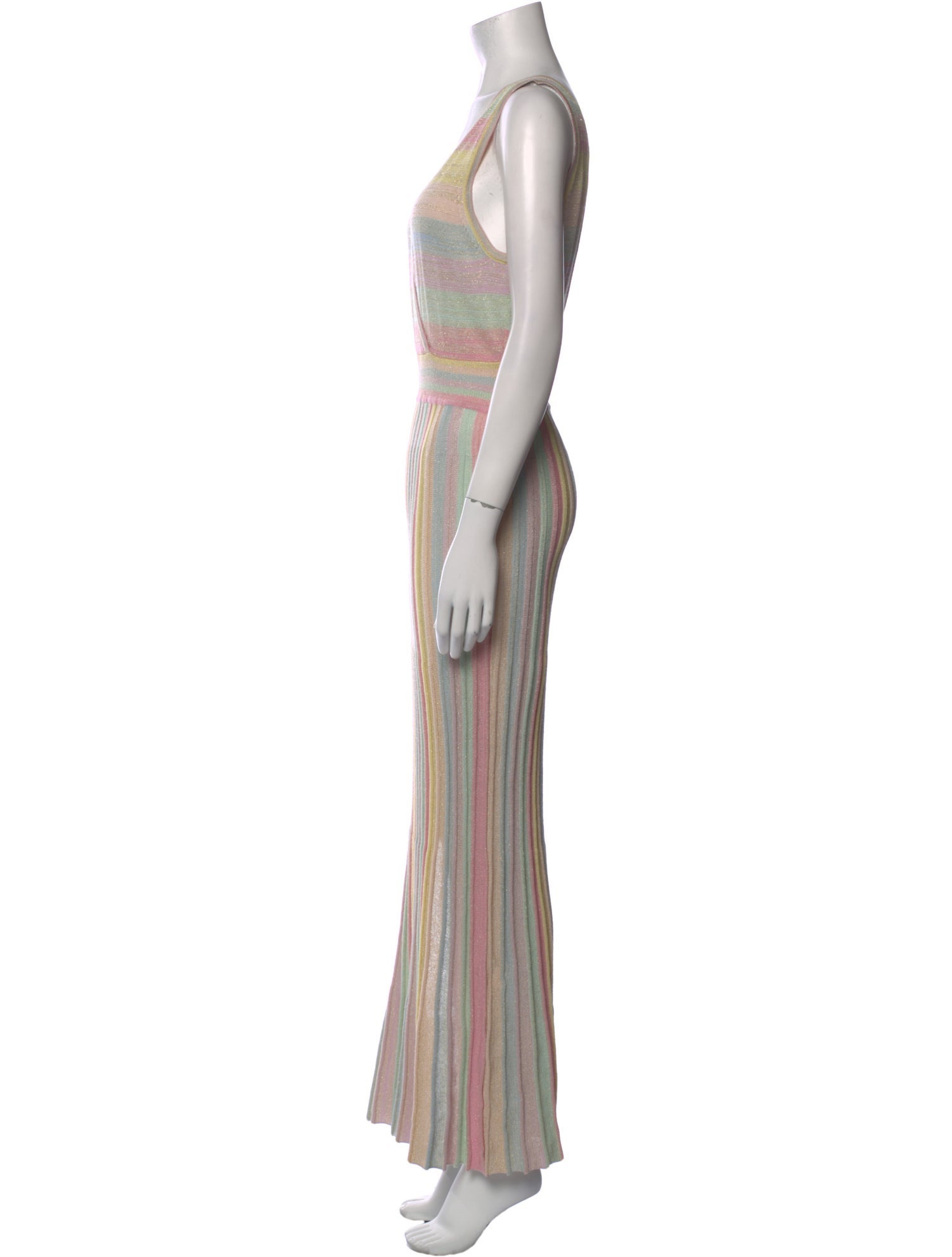 LoveShackFancy Striped Long Dress