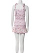 LoveShackFancy Floral Print Mini Dress