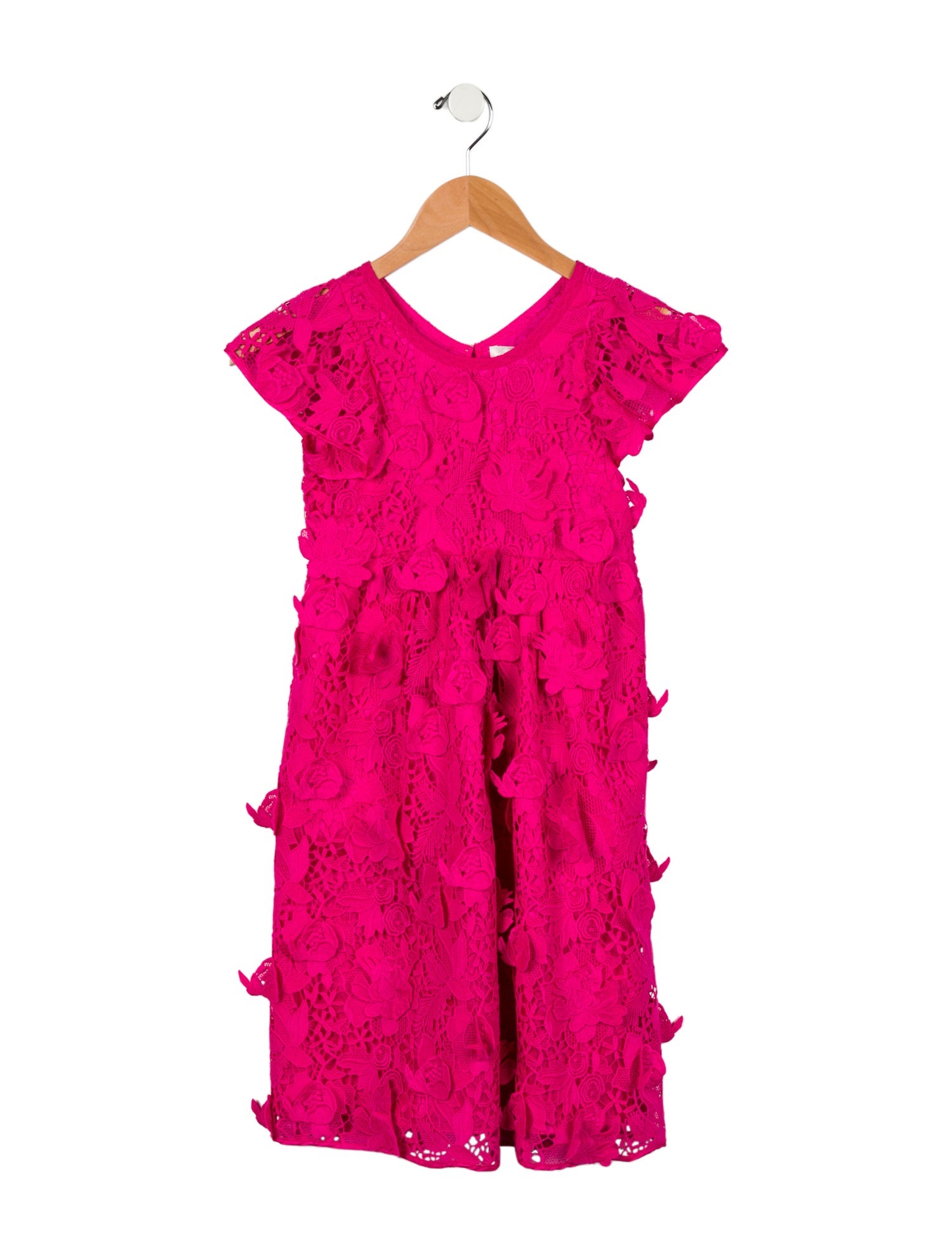 LoveShackFancy Girls' Solid Sleeveless Dress