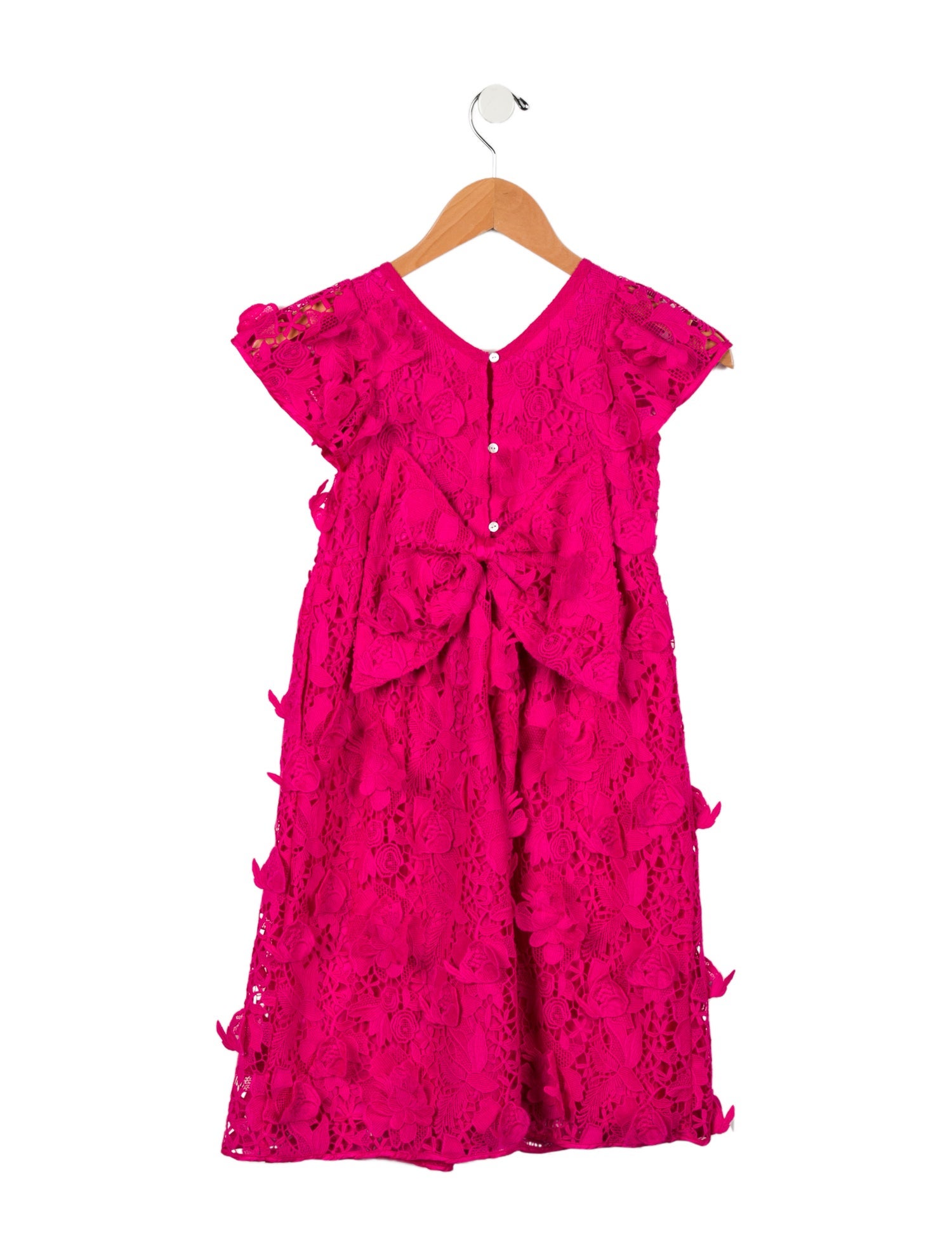 LoveShackFancy Girls' Solid Sleeveless Dress