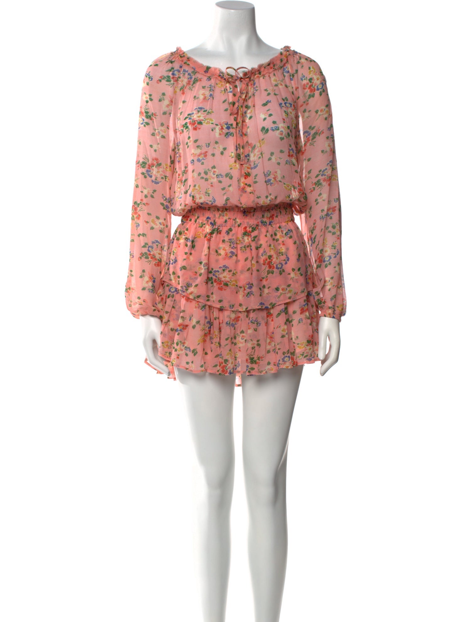 LoveShackFancy Silk Mini Dress