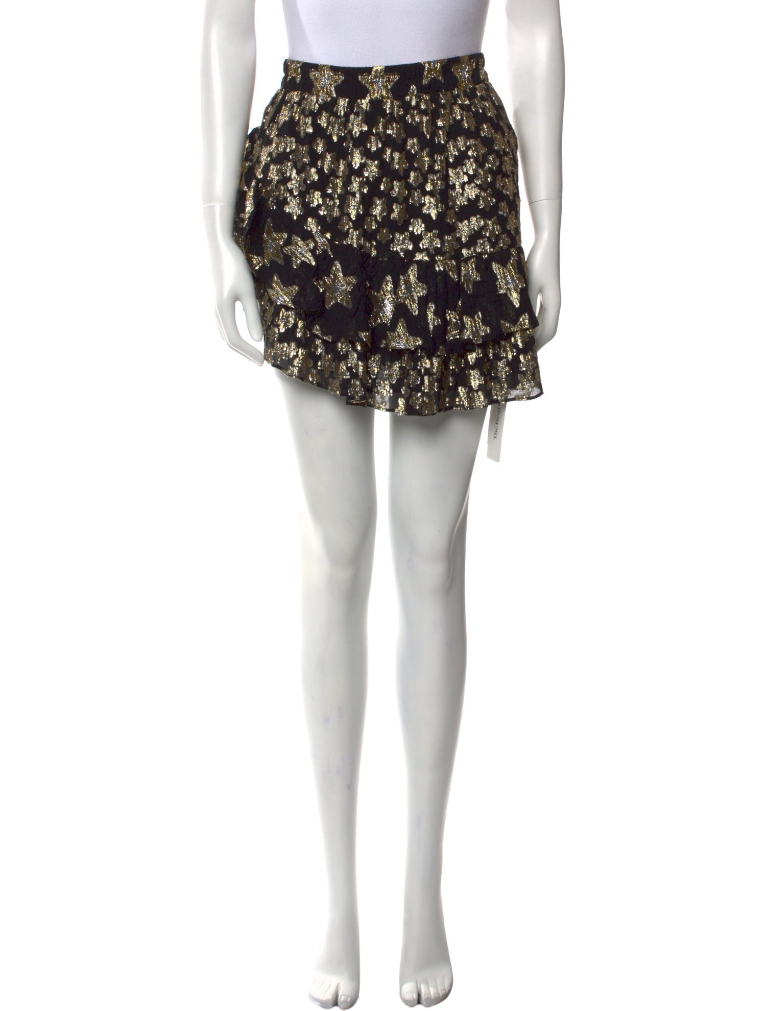 LoveShackFancy Floral Print Mini Skirt