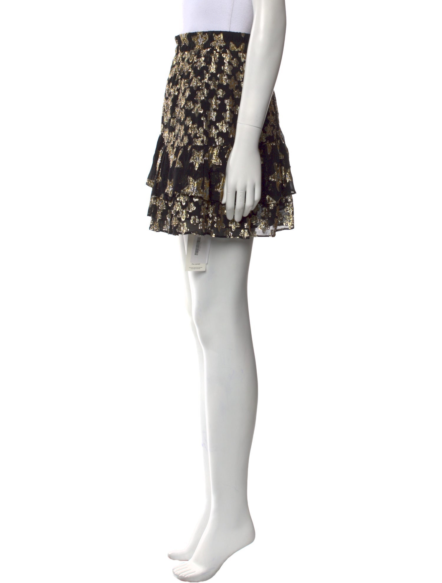 LoveShackFancy Floral Print Mini Skirt