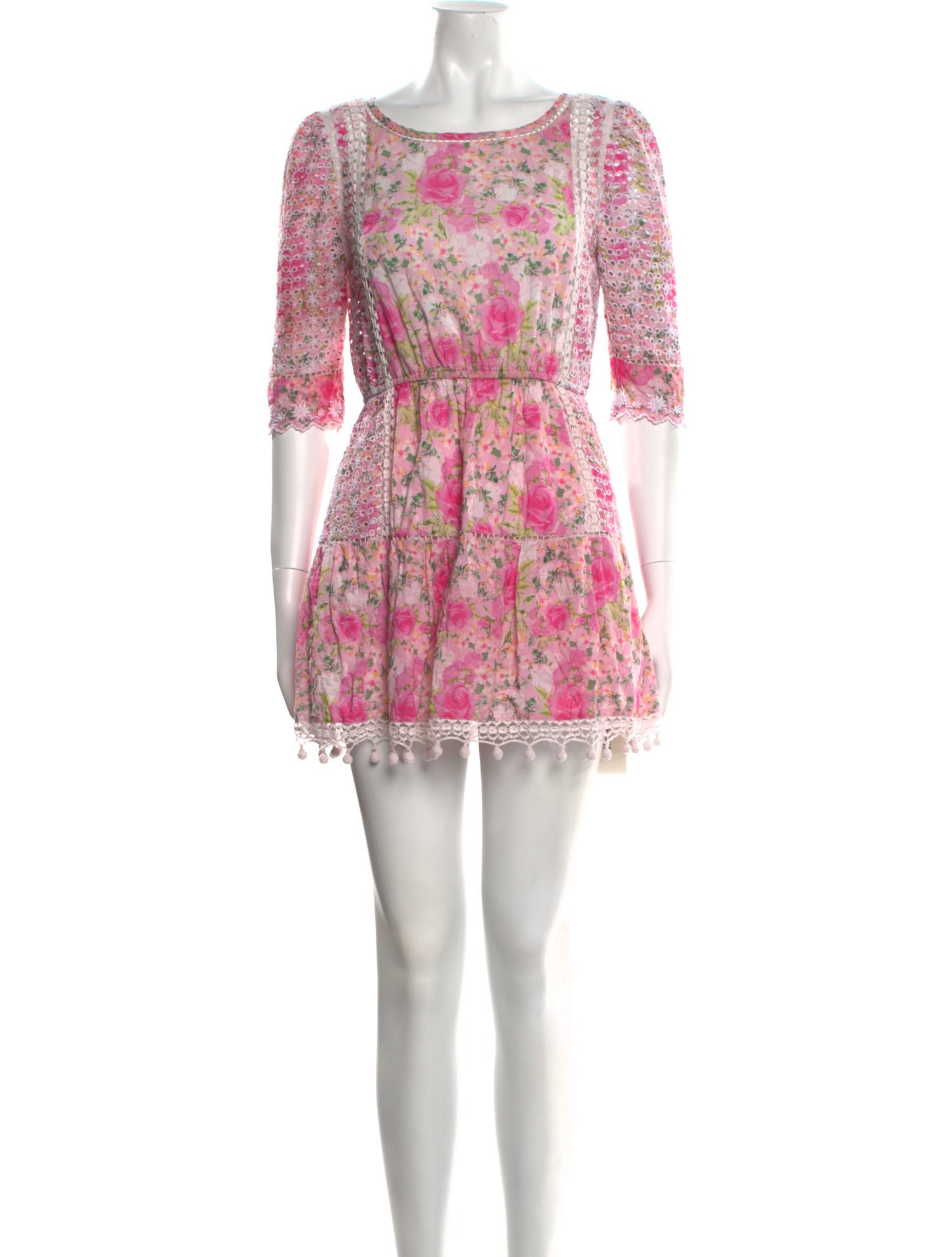 LoveShackFancy Floral Print Mini Dress w/ Tags