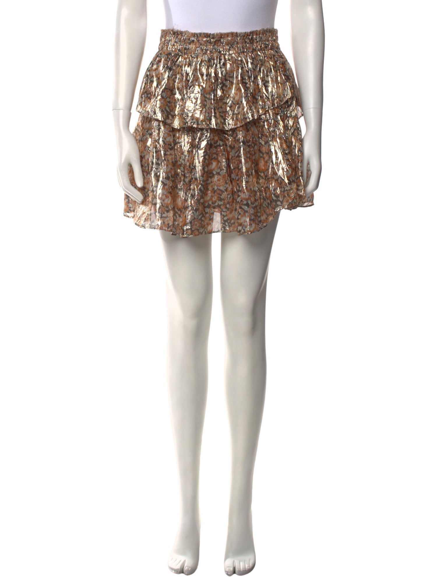 LoveShackFancy Silk Mini Skirt