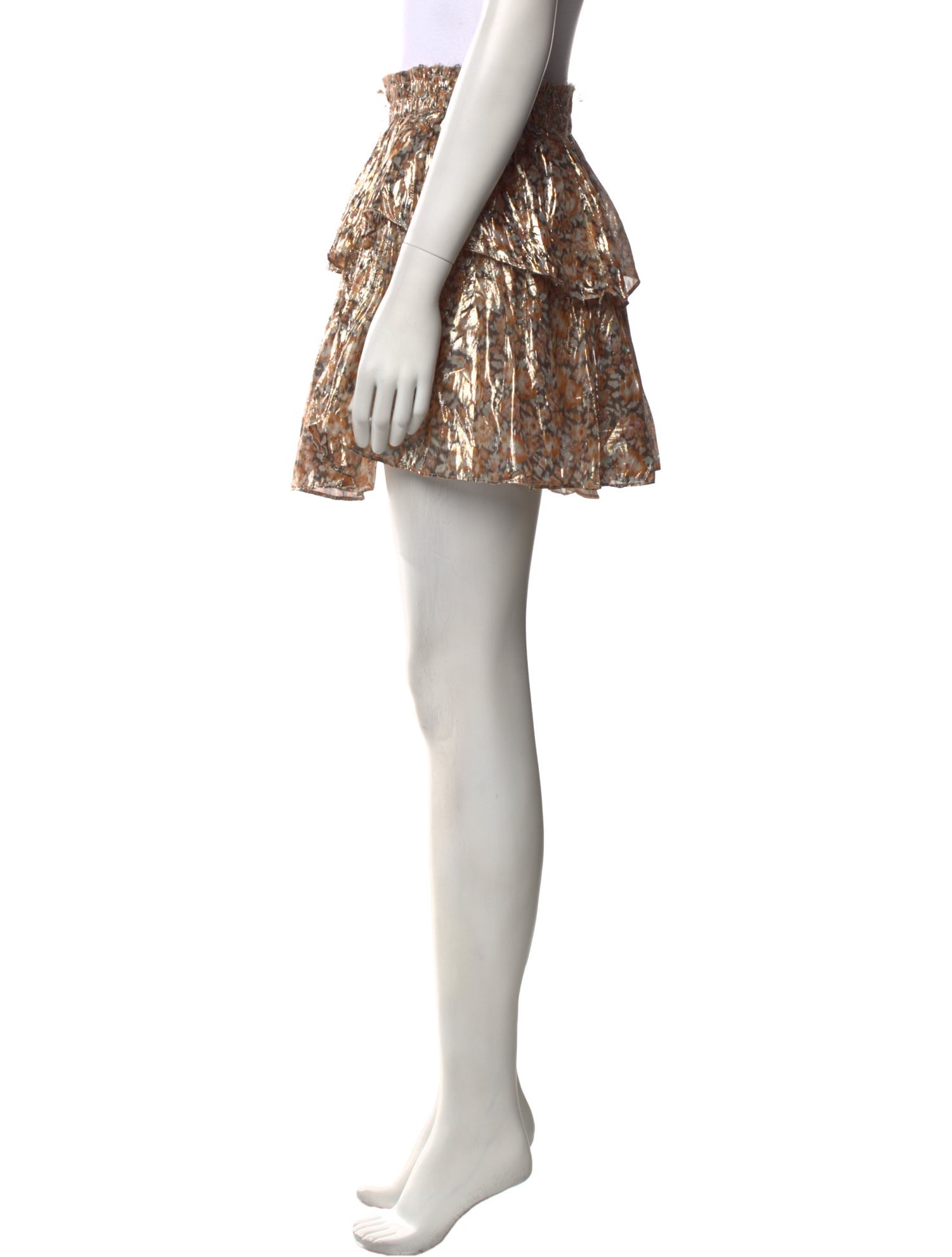 LoveShackFancy Silk Mini Skirt