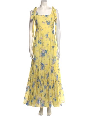 LoveShackFancy Dresses Floral Print Long Dress M