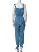 LoveShackFancy Printed Square Neckline Jumpsuit