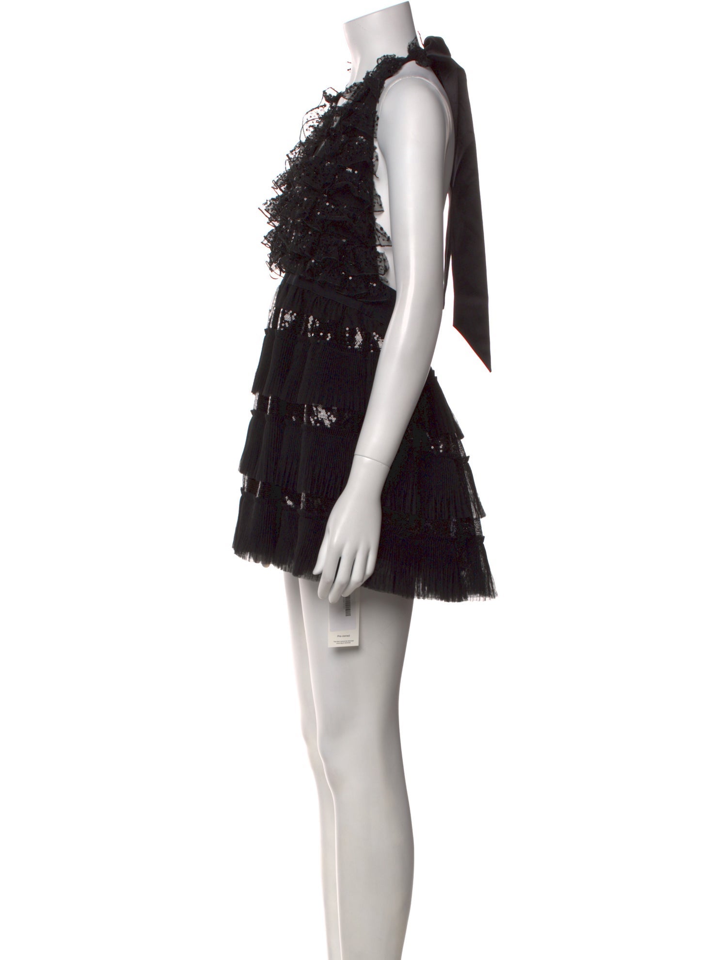 LoveShackFancy V-Neck Mini Dress