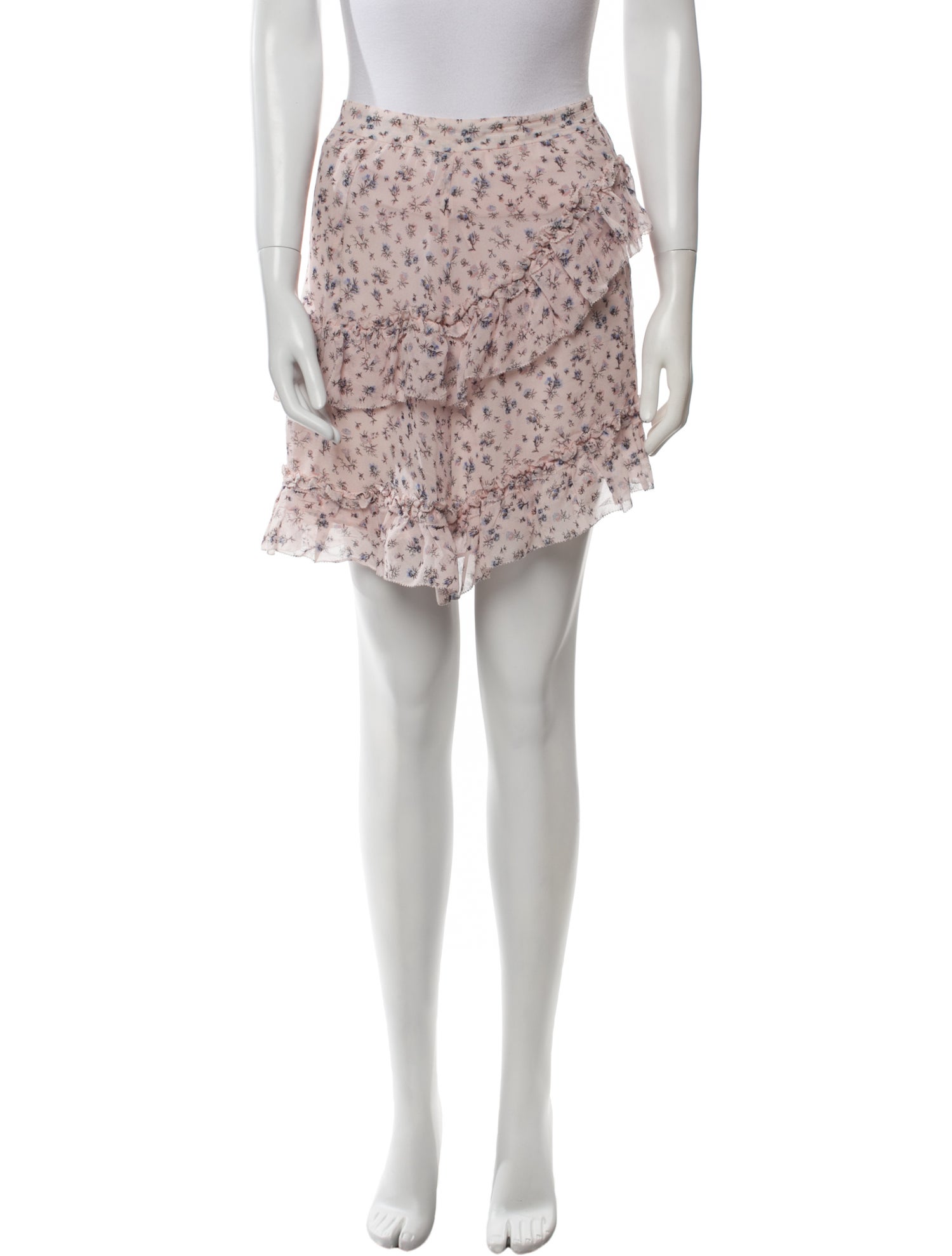 LoveShackFancy Silk Mini Skirt