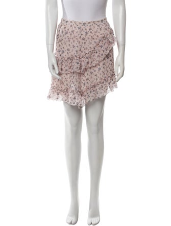 LoveShackFancy Silk Mini Skirt