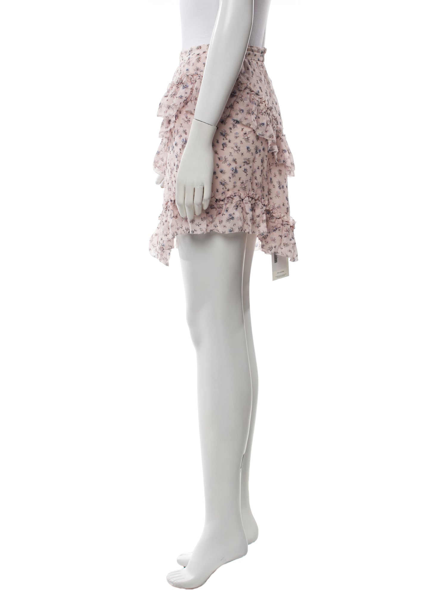 LoveShackFancy Silk Mini Skirt