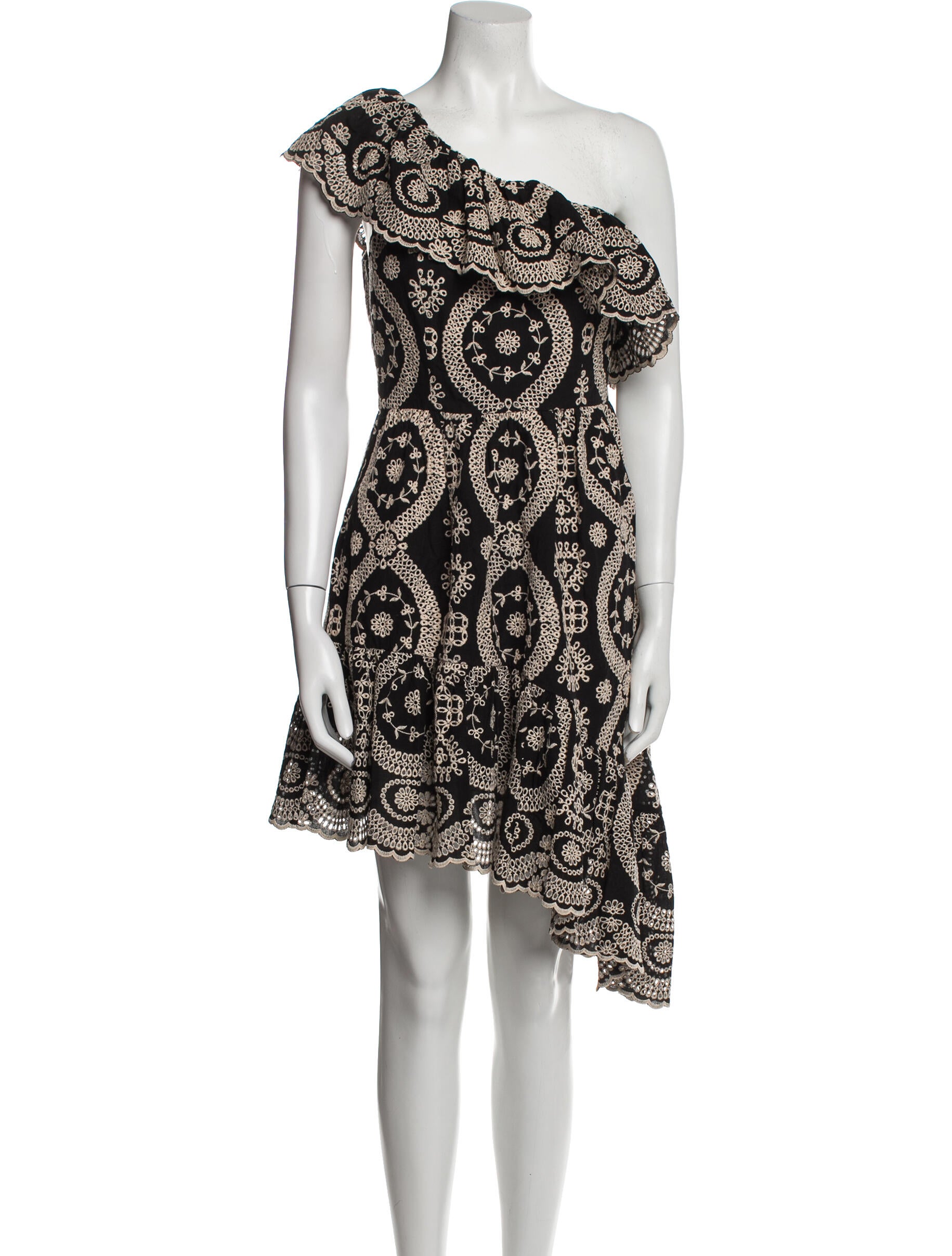 LoveShackFancy Patterned Midi Length Dress