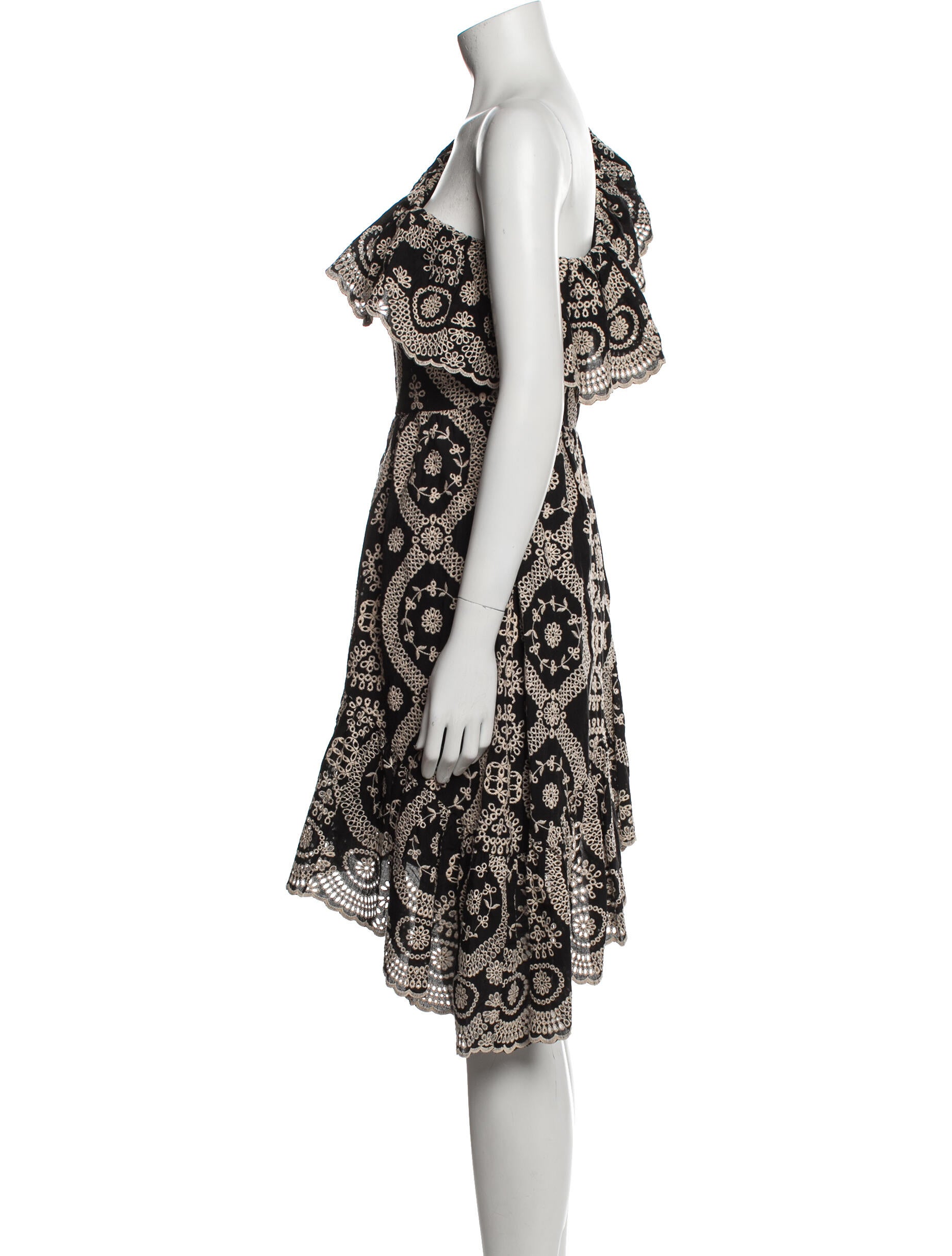 LoveShackFancy Patterned Midi Length Dress