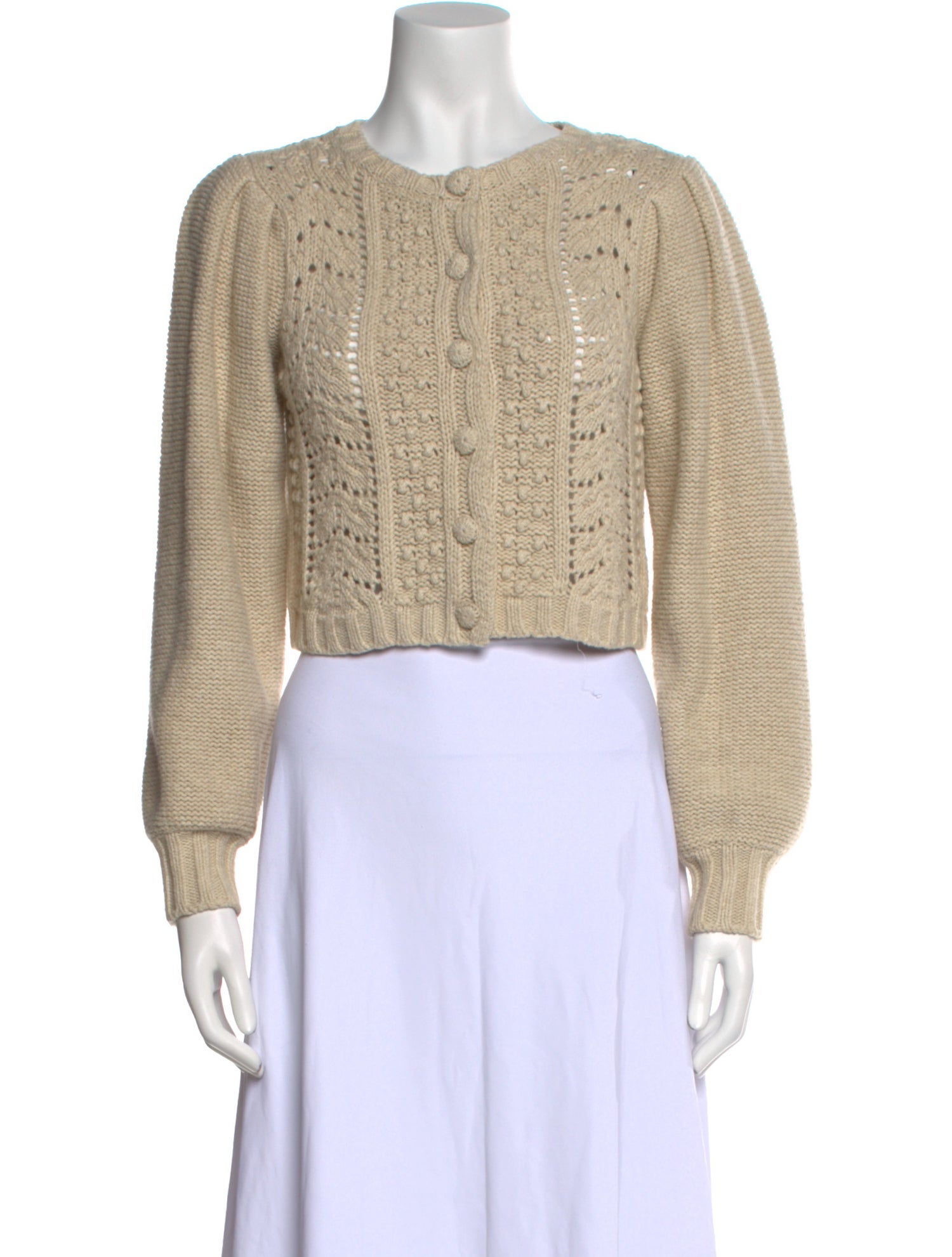 LoveShackFancy Wool Crew Neck Sweater