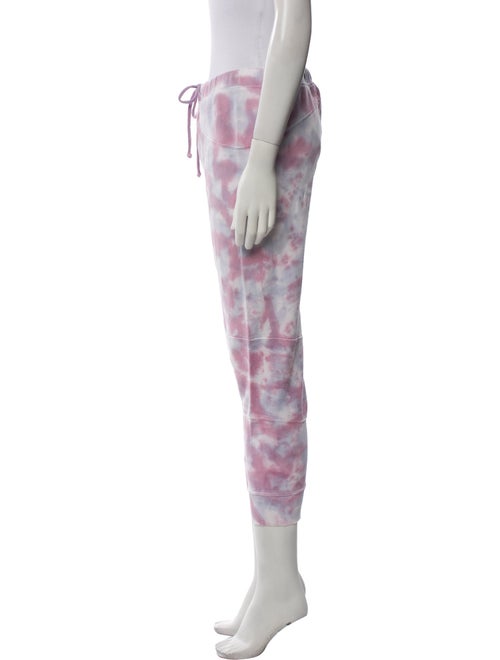 LoveShackFancy Tie-Dye Print Distressed Accents Sweatpants
