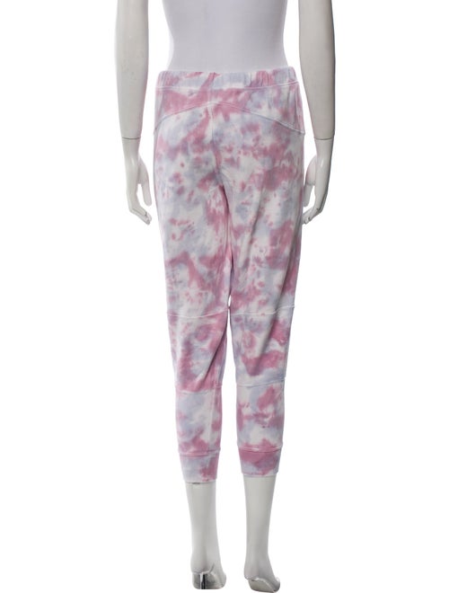 LoveShackFancy Tie-Dye Print Distressed Accents Sweatpants