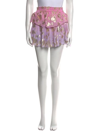 LoveShackFancy Printed Mini Skirt