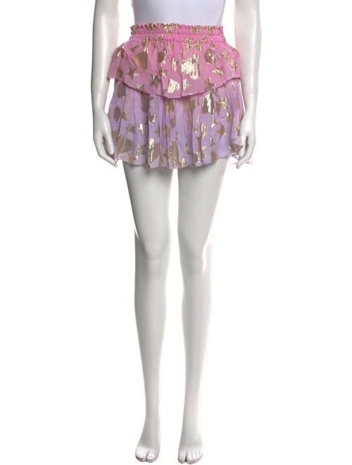 LoveShackFancy Printed Mini Skirt