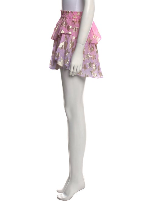 LoveShackFancy Printed Mini Skirt